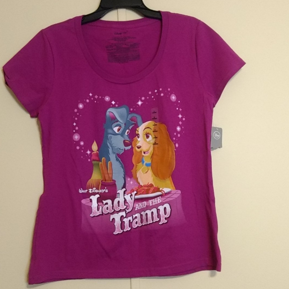Disney Store Lady and the Tramp Fuschia T-shirt